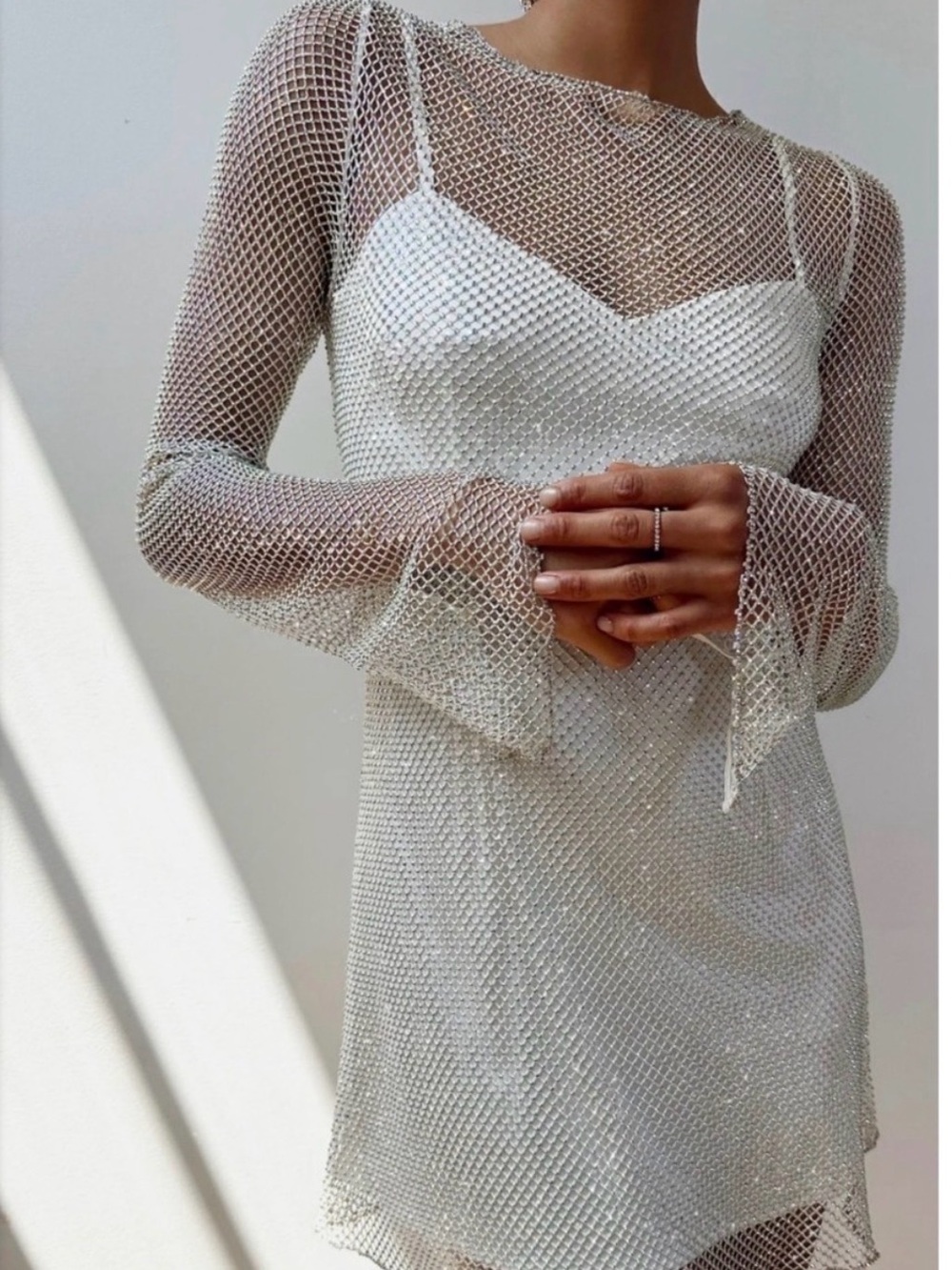 Show Me Your MuMu silver Long Sleeve
Bell Slip Dress